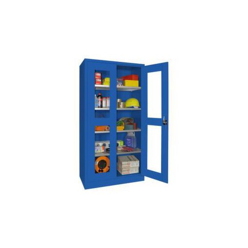 Universalschrank,HxBxT 1950x1000x500mm,4xStahlboden,RAL7035,Front RAL7035