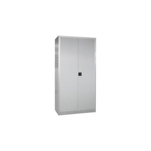 Universalschrank,HxBxT 1950x1000x600mm,4xStahlboden,RAL7035,Front RAL7035