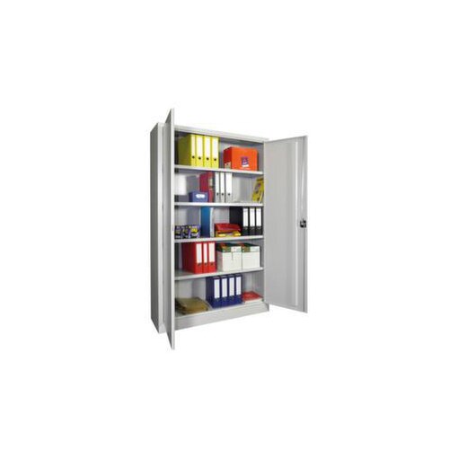Universalschrank,HxBxT 1950x1200x400mm,4xStahlboden,RAL7035,Front RAL7035