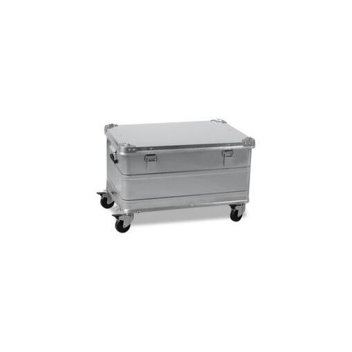 Alu-Transportkiste, HxLxB 340x685x490mm, 93l, Wände geschlossen m. Sicken