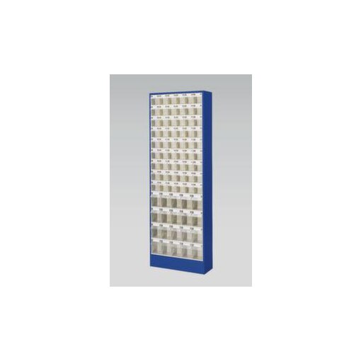 Magazinschrank mit Klappkästen, HxBxT 1820x634x200mm, Korpus RAL5010