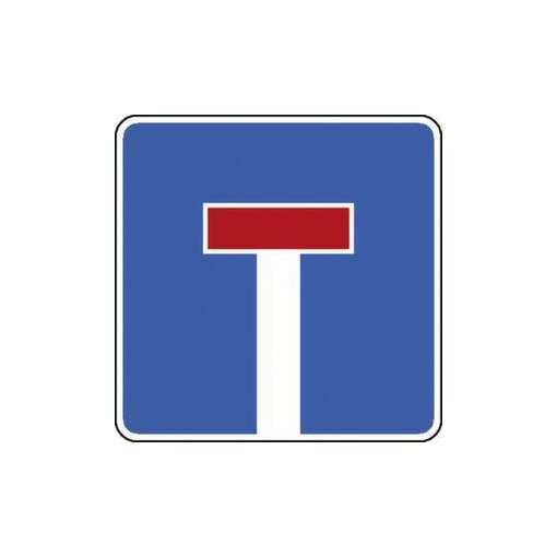 Verkehrsschild,Sackgasse,gem. StVO,Alu,retroreflektierend,HxB 420x420mm