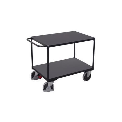 Tischwagen, Tragl. 500kg, 2 Etage(n), Ladefl. LxB 1200x800mm, Holzetage