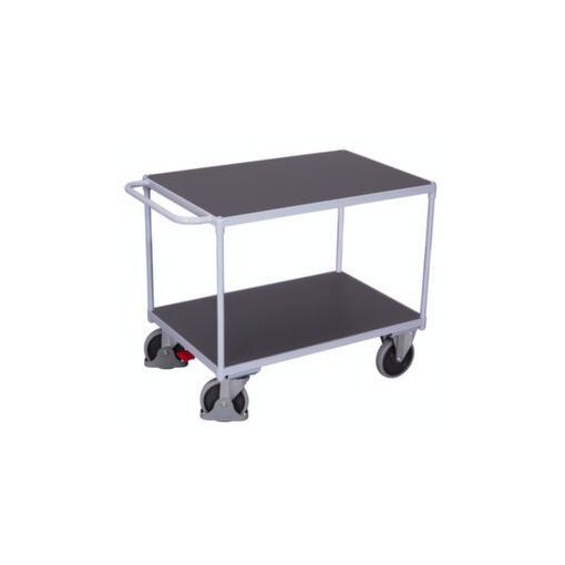 Tischwagen, Tragl. 500kg, 2 Etage(n), Ladefl. LxB 1200x800mm, Holzetage
