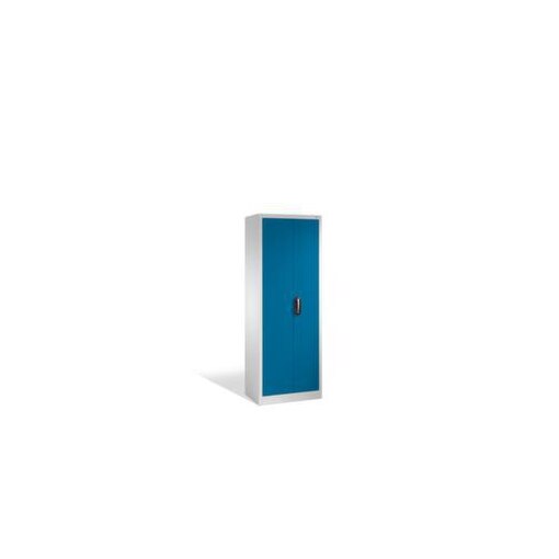 Universalschrank, HxBxT 1950x800x400mm, Korpus RAL7035, Front RAL5010