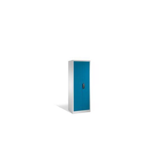 Universalschrank, HxBxT 1950x800x500mm, Korpus RAL7035, Front RAL5010