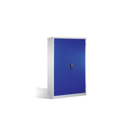 Großraum-Flügeltürenschrank, Korpus RAL7035, Front RAL5010
