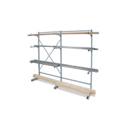 Kragarmregal, Grund+Anbau, HxBxT 1950x2090x450mm, 3 Ständer, einseitig