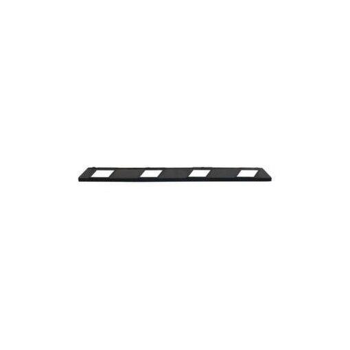 Parkplatzbegrenzung, B 1800mm, Recycling-Gummi, schwarz/weiß