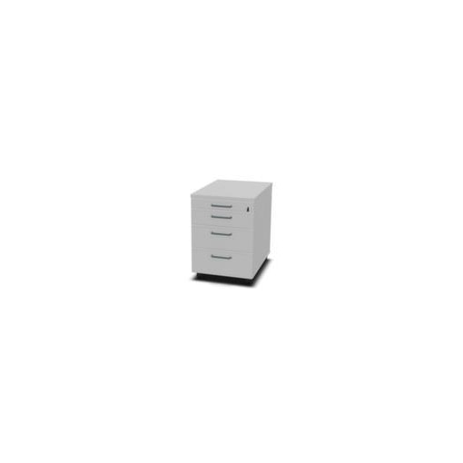 Rollcontainer, HxBxT 600x430x600mm, 3 Schublade(n), MP-hellgrau