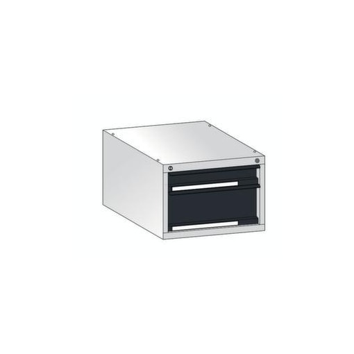 Schubladen-Unterbau, f. Werkbank, H 350mm, Front RAL7016