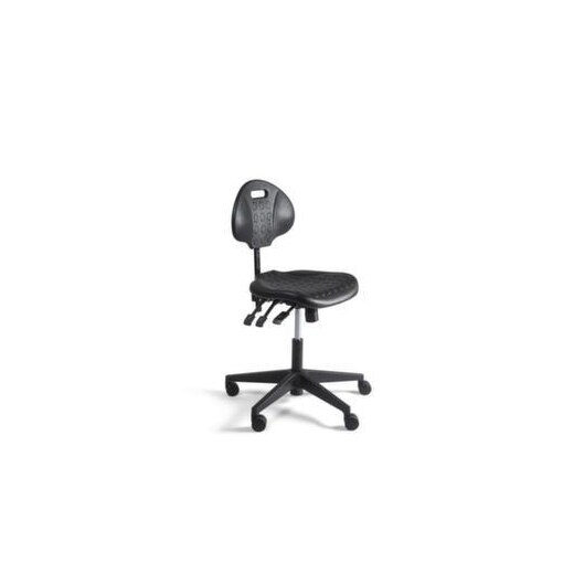 Arbeitsdrehstuhl, Standardsitz schwarz, PU, Sitz H 440-600mm