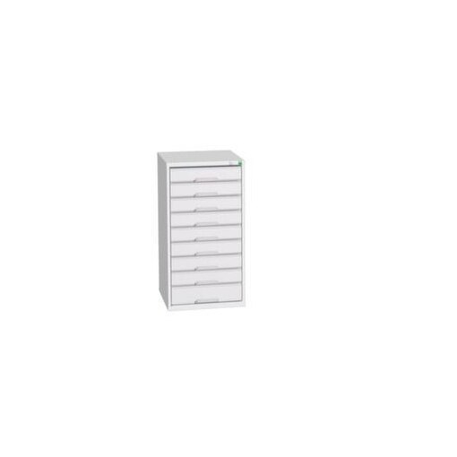 Schubladenschrank, HxBxT 1000x525x550mm, 9 Schublade(n), Vollauszug