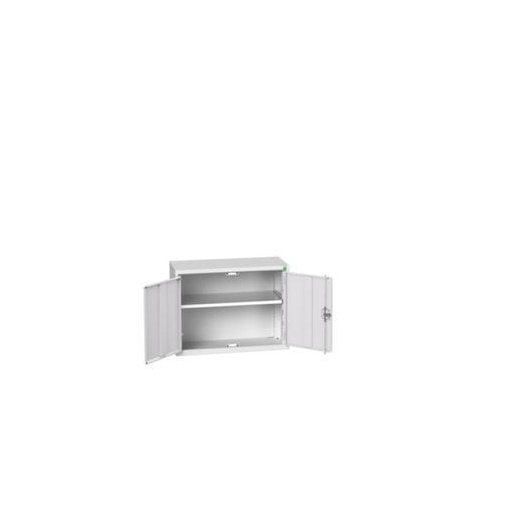 Wandschrank, HxBxT 600x800x350mm, 1xStahlboden, Drehriegelschloss, Sockel