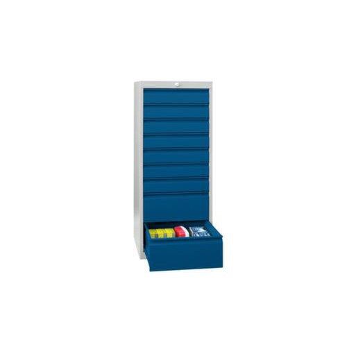 Schubladenschrank, HxBxT 1000x500x600mm, RAL7035, Front RAL5010