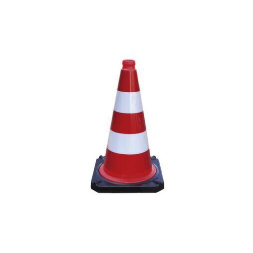 Leitkegel, H 500mm, PVC, rot/weiß, reflektierend