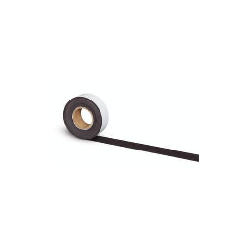 Magnetband, vorne selbstklebend, LxB 10m x 60mm, Stärke 1mm, schwarz