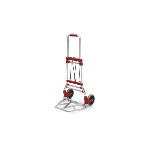 Alu-Sackkarre, Tragl. 100kg, Schaufel BxT 483x343mm, klappbar, rot/silber