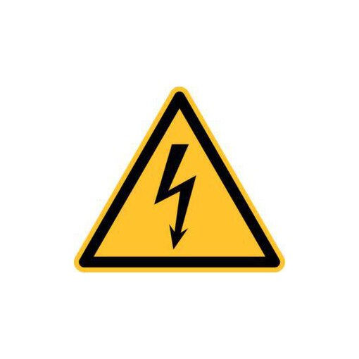 Warnschild, f. innen/außen, elektrische Spannung, Wandschild, Kunststoff