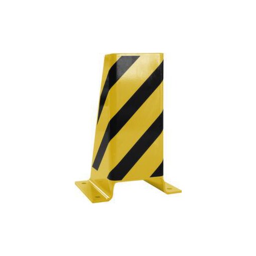 Regalanfahrschutz, U-Profil, HxB 400x165mm, gelb/schwarz
