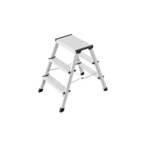 Klapptritt, 2x3 Stufe(n), Podest H 600mm, HxBxT 600x445x640mm, Alu