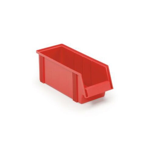 Sichtlagerkasten, HxBxT 156x186x500mm, 9, 6l, PP, rot