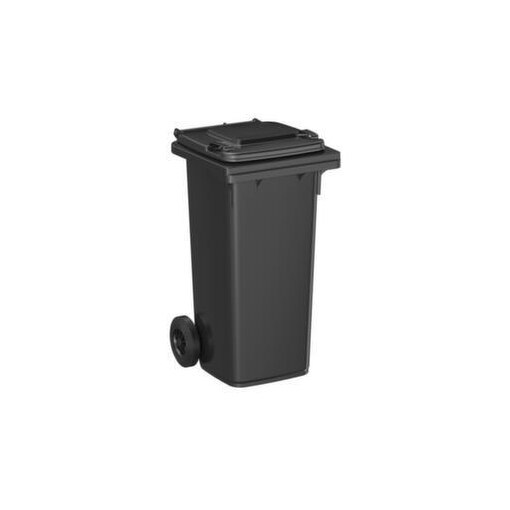 Mülltonne, 120l, HxBxT 933x500x550mm, Deckel schwarzgrau