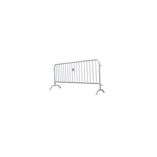 Absperrgitter, HxL 1100x2500mm, Stahlrohr feuerverzinkt, m. Haken