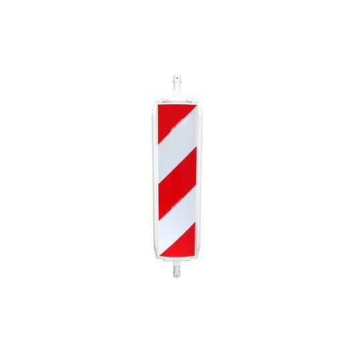 Wendebake, Pfosten H 1048mm, HxBxT 1330x315x65mm, PE, rot/weiß