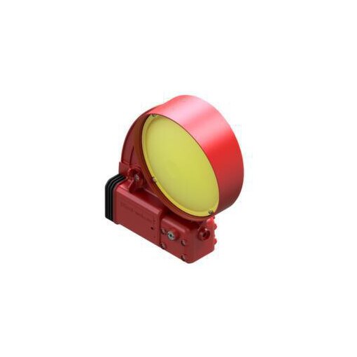 Bakenleuchte, LED, gelb, HxBxT 290x200x85mm, m. Dämmerungsautomatik