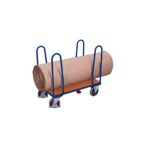 Seitenbügelwagen,Tragl. 500kg,Ladefl. LxB 1260x760mm,Holzplatte,4 Bügel