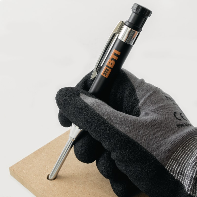 STROXX Tieflochmarker Set - 100mm Tiefe Mit 6 Minen Und Halterclip Für Präzise Markierungen