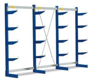 Kragarmregal HxBxT 1980x3245x500 mm, 5 Ebenen, Tragl. 880 kg/Ebene